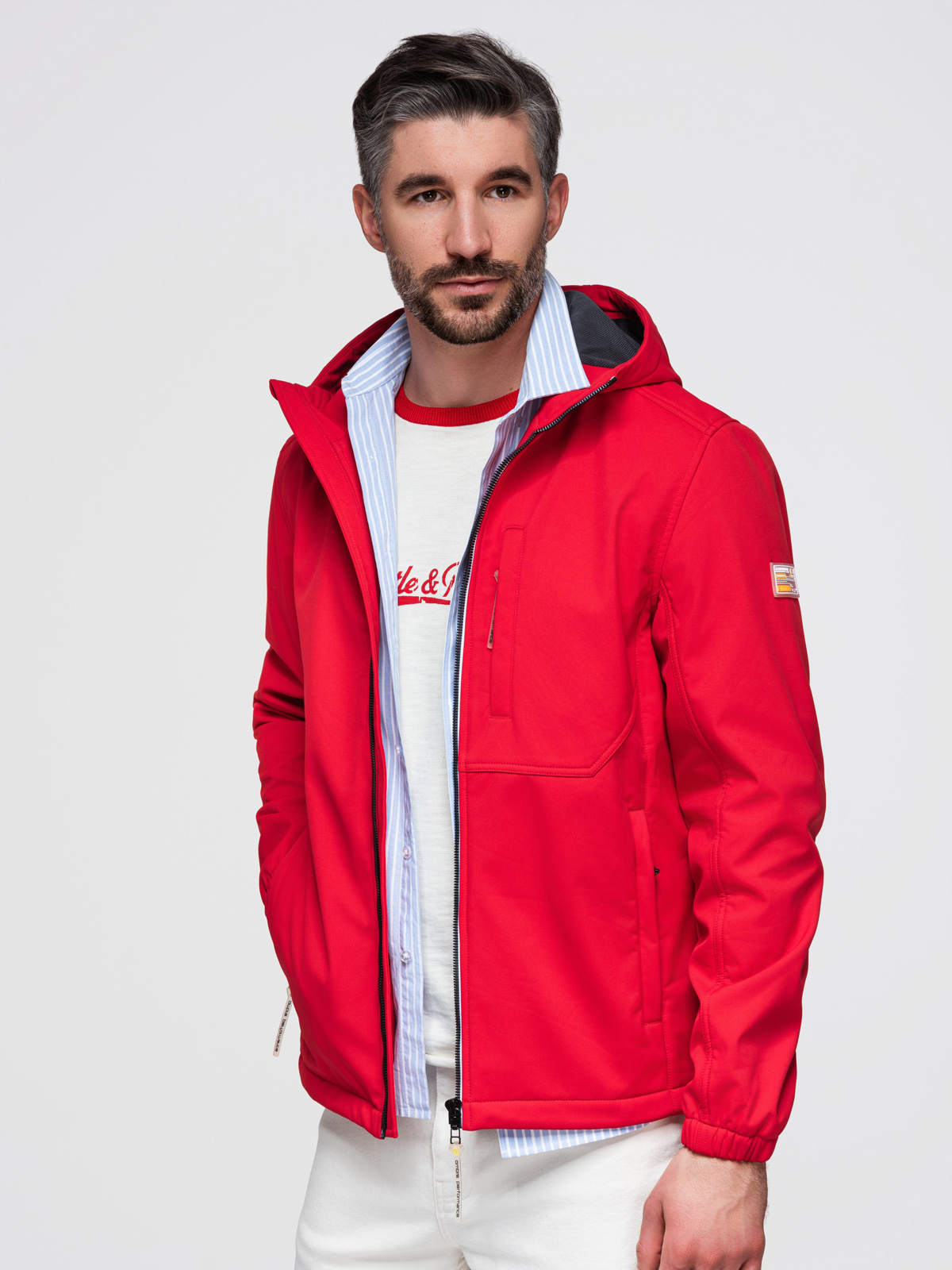 Meeste softshell-jakk Ombre kapuutsiga - Image 34