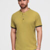 Meeste püstkrae ja nööpidega polosärk Ombre Clothing - Thumbnail Image 136