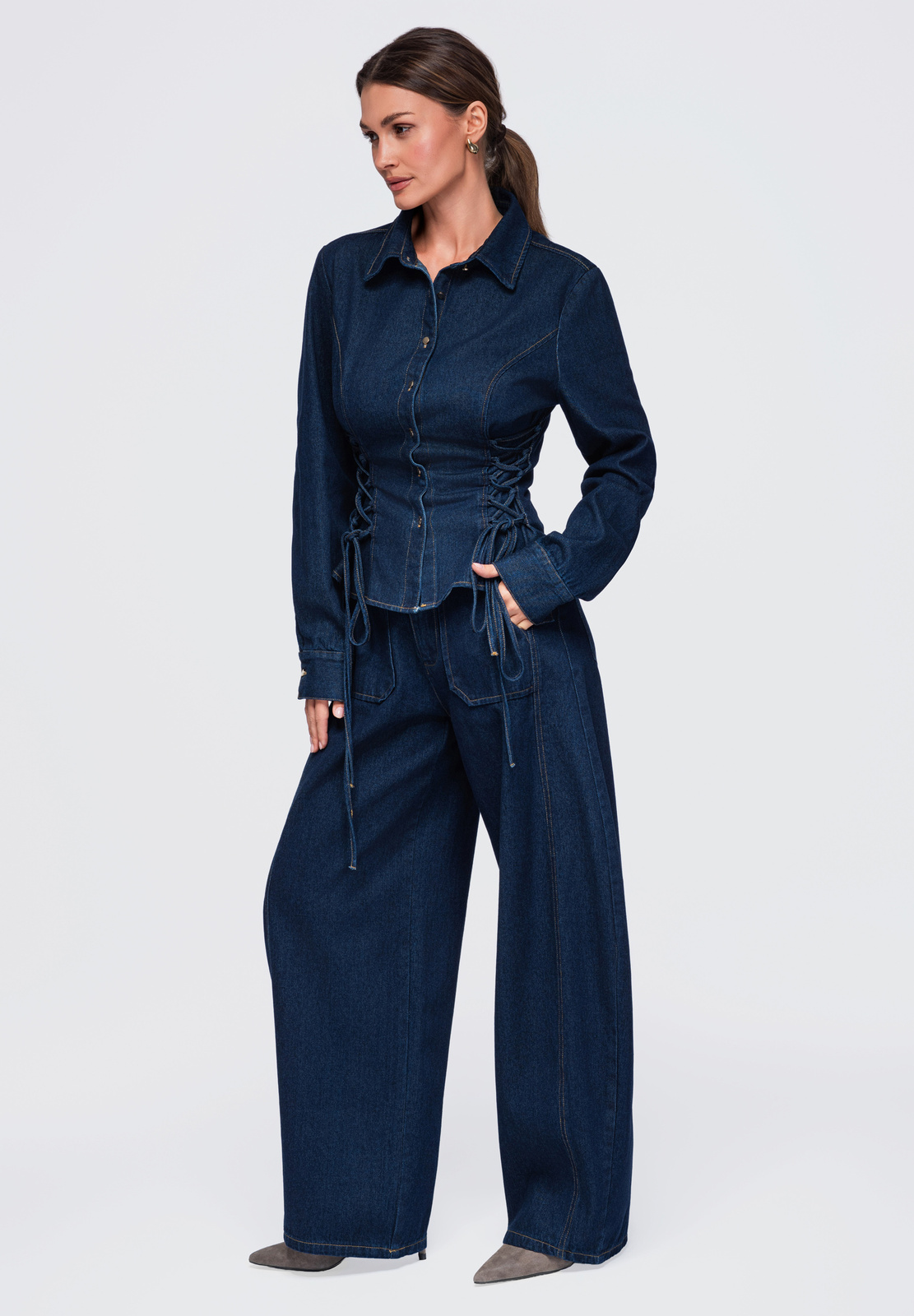 Ombre Clothing naiste teksasärk küljepaeltega - Image 9