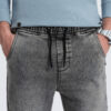 Meeste slim fit jogger-teksapüksid - Thumbnail Image 8