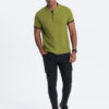 Meeste püstkrae ja nööpidega polosärk Ombre Clothing - Thumbnail Image 101