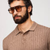 Meeste vertikaalse soonikkoega polosärk Ombre Clothing - Thumbnail Image 30