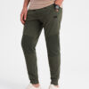 Ombre Clothing meeste dressipüksid ottomani kangast vahetükkidega - Thumbnail Image 5