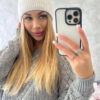 Naiste kootud talvemüts Kesi tagasikeeratud äärega - Thumbnail Image 4