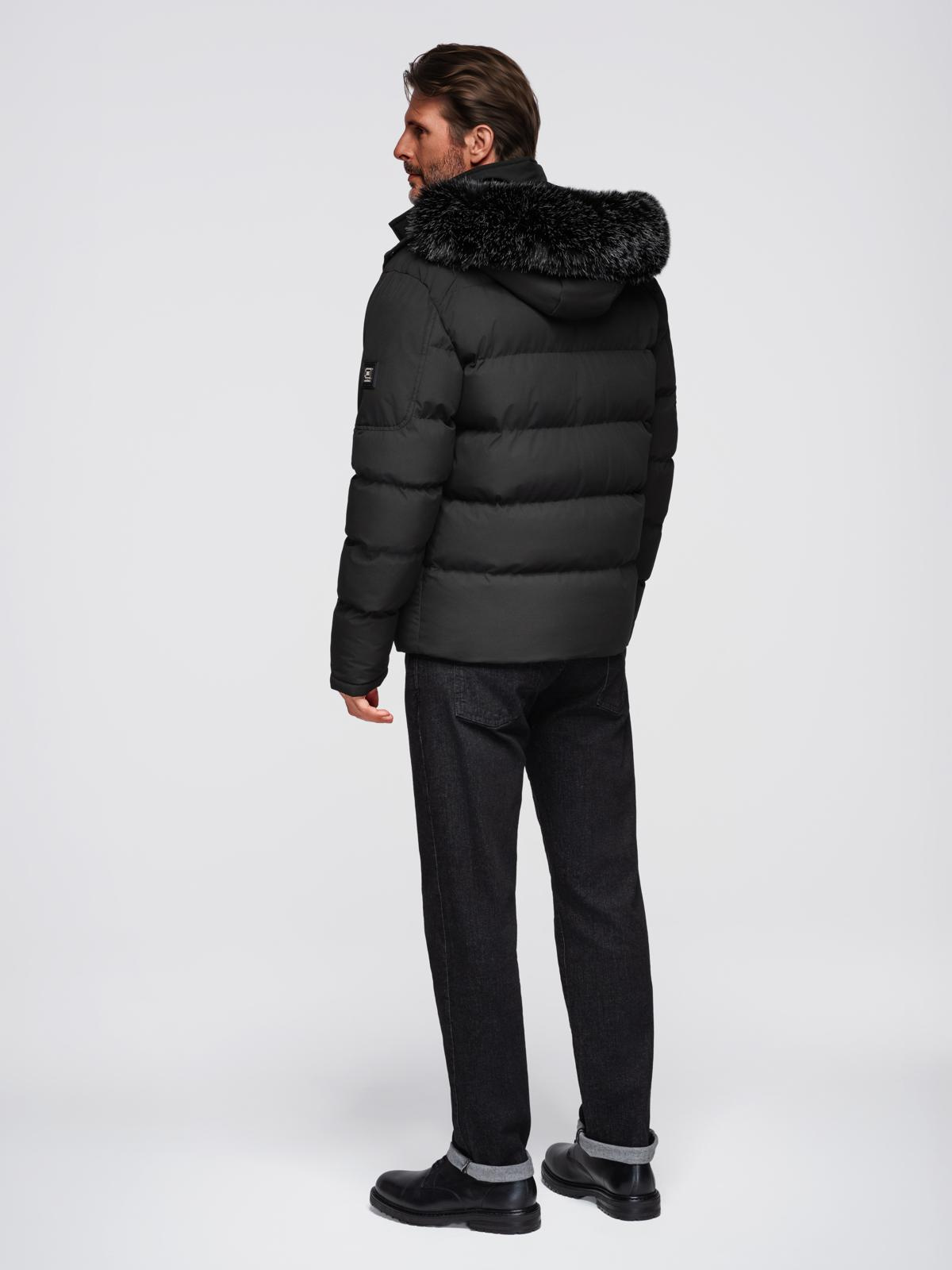 Meeste tepitud talvejakk kapuutsiga Ombre Clothing - Image 9