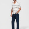 Meeste kootud triibuline polosärk Ombre Clothing - Thumbnail Image 12