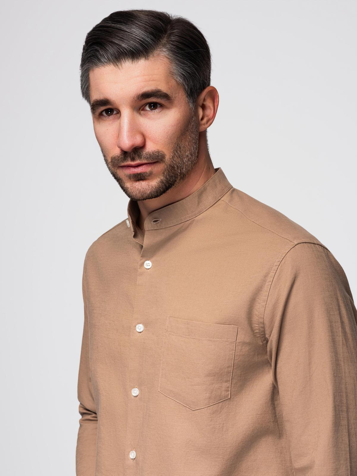 Meeste püstkraega pikkade varrukatega triiksärk Ombre Clothing - Image 33