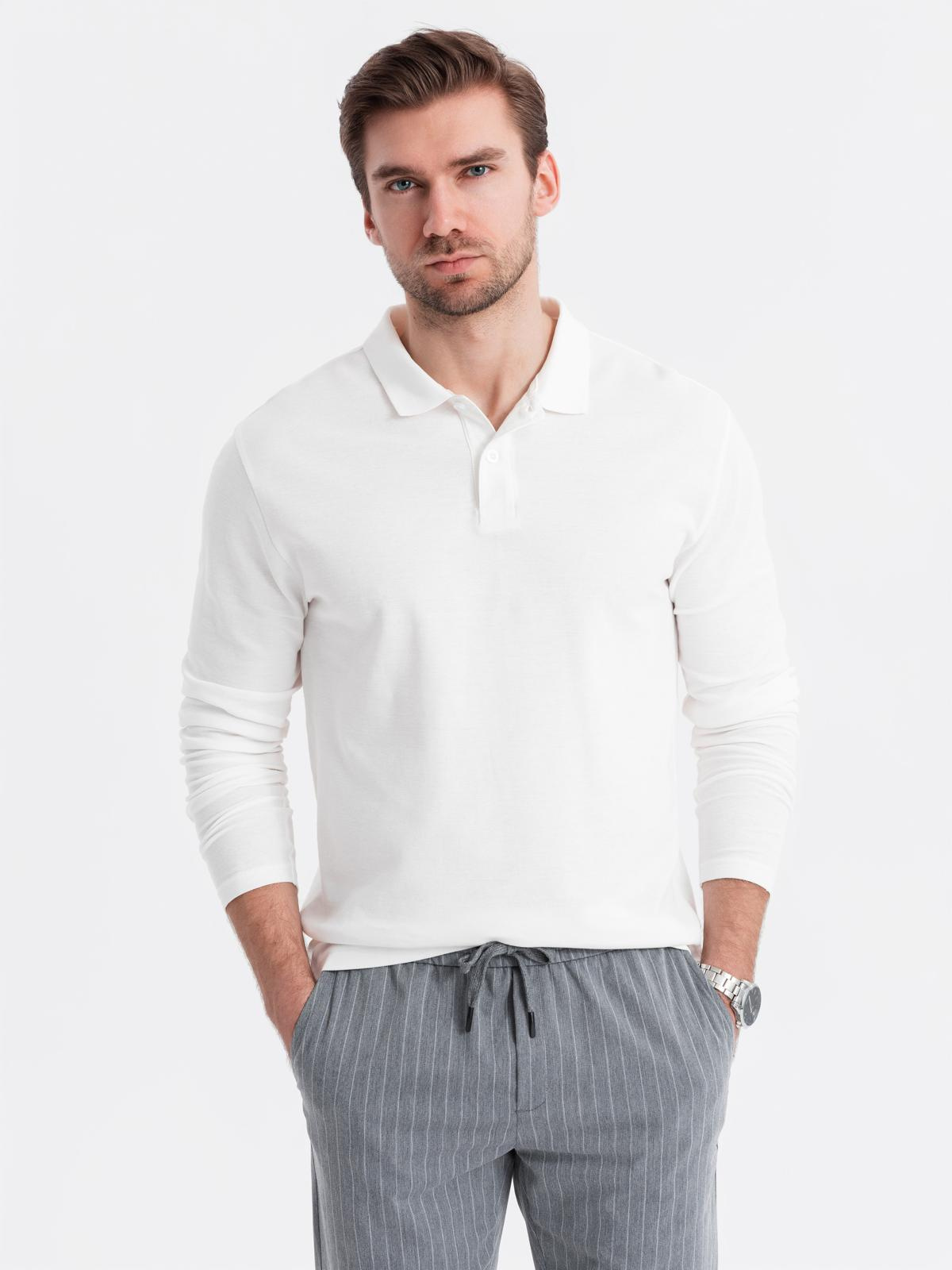 Meeste pikkade varrukatega polosärk Ombre Clothing - Image 26