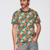 Meeste lillemustriga T-särk Ombre Clothing - Thumbnail Image 11