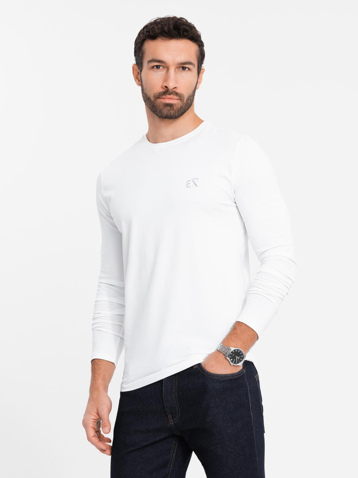 Meeste pikkade varrukatega puuvillane särk Ombre Clothing - Image 11