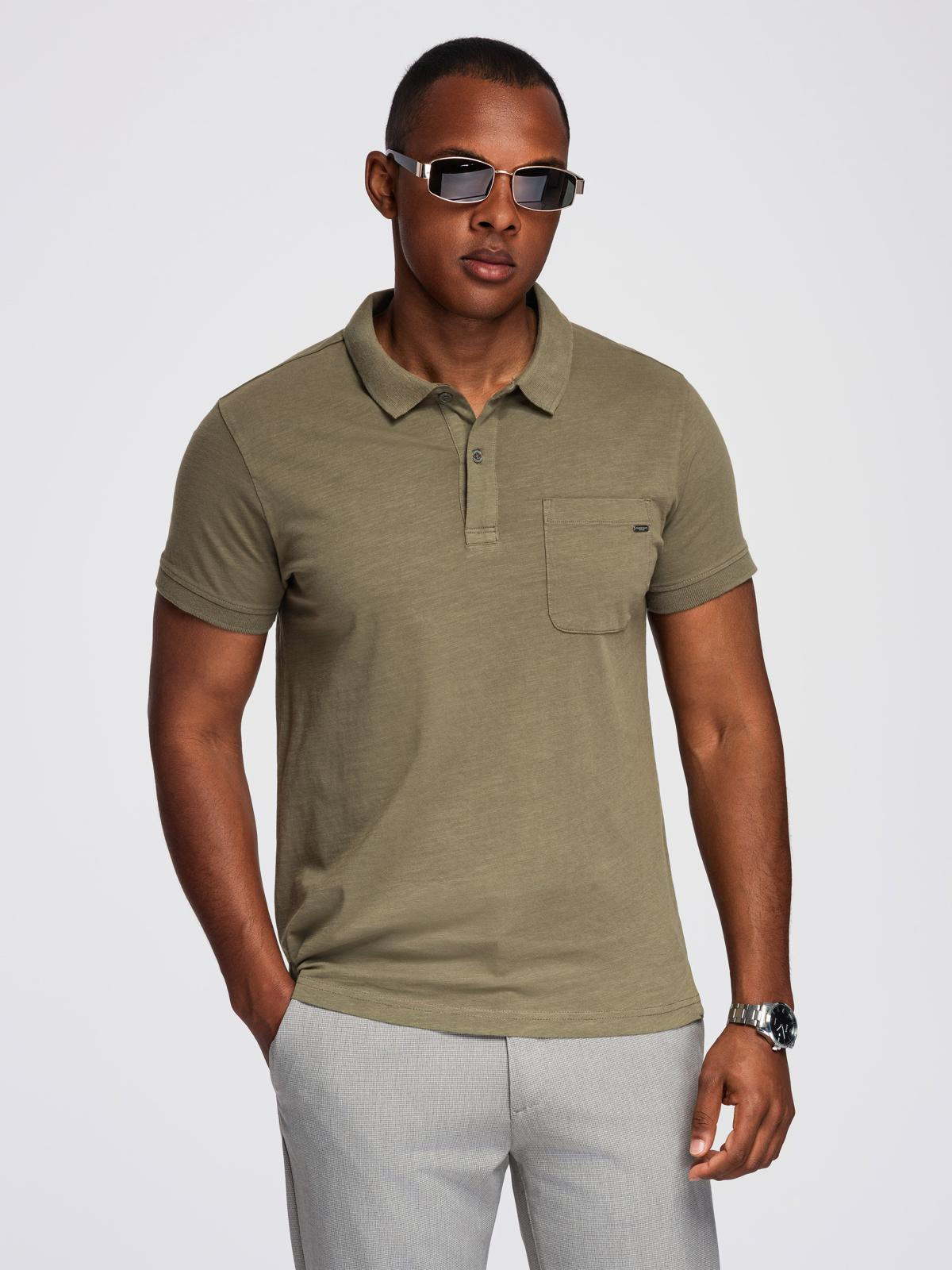 meeste polo t-särk - maroon v6 s1744 - Image 17