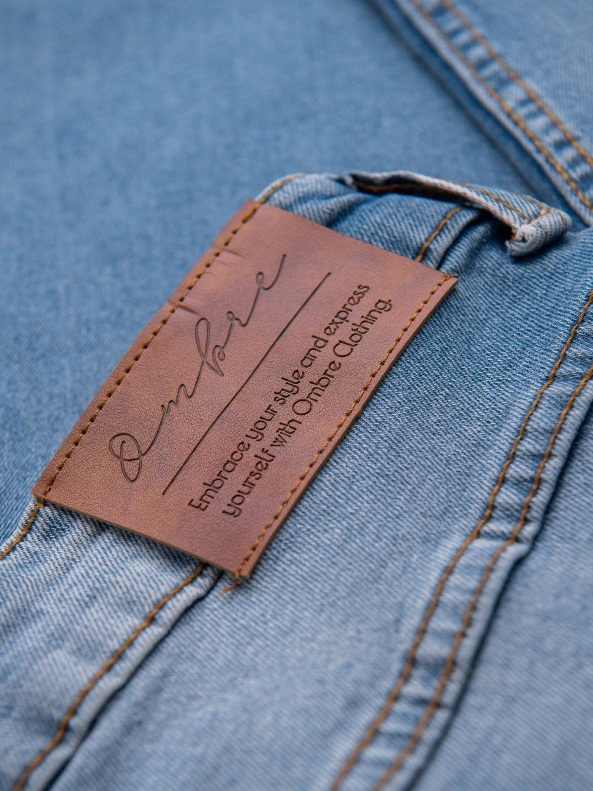 Ombre Clothing meeste teksapüksid kulutatud detailidega - Image 10