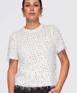 Naiste lühikeste varrukatega pluus Ombre Clothing