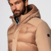 Meeste kapuutsiga tepitud pikem jope Ombre Clothing - Thumbnail Image 14