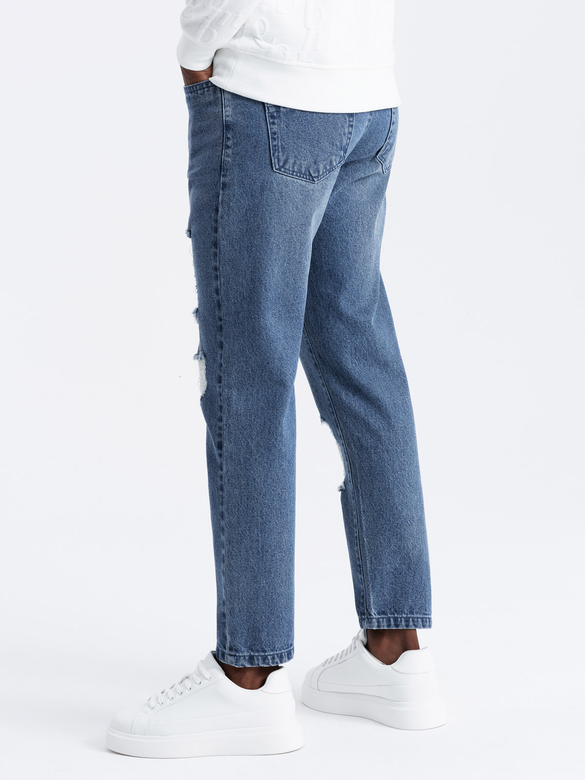 Ombre Clothing meeste teksapüksid kulutatud detailidega - Image 9