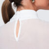 Ombre naiste püstkraega pluus dekoratiivse lillega - Thumbnail Image 7