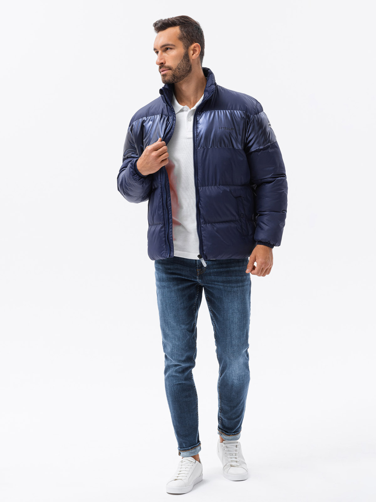 Ombre Clothing meeste tepitud talvejope kapuutsiga - Image 5