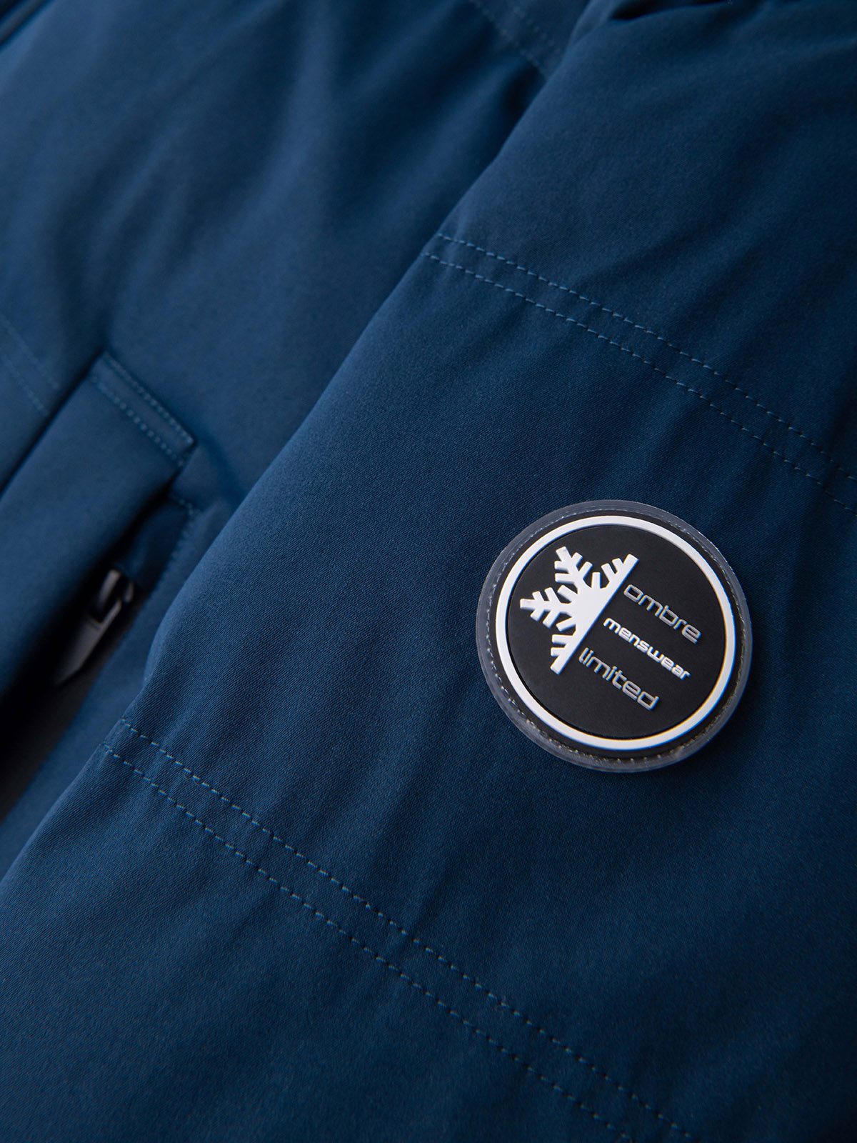 Ombre Clothing pikendatud tegumoega meeste talveparka kapuutsiga - Image 35