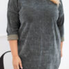 Kesi vabalt langev velvetist tuunika-kleit - Thumbnail Image 4