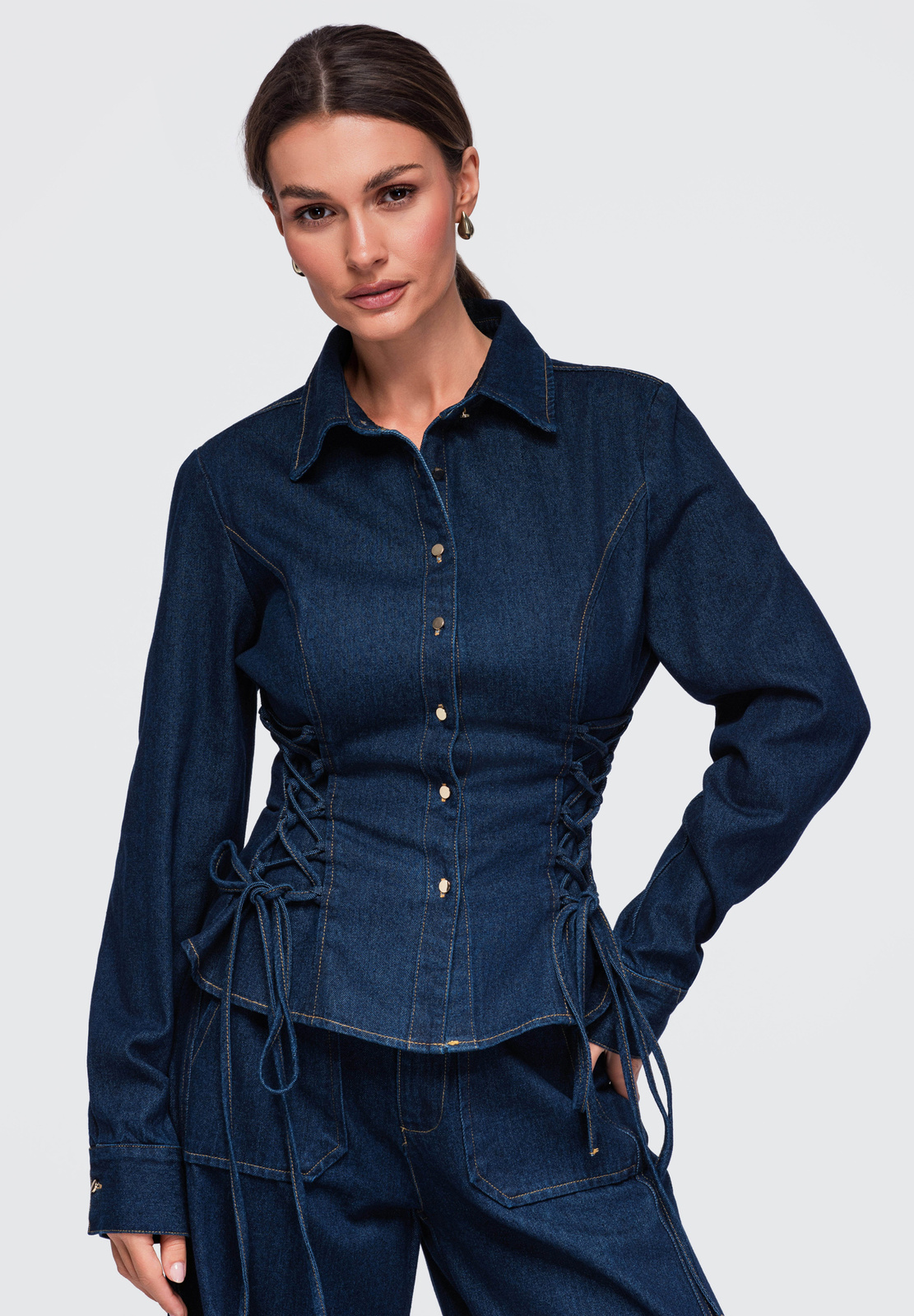 Ombre Clothing naiste teksasärk küljepaeltega - Image 8
