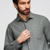 Ombre Clothing meeste pikkade varrukatega triiksärk rinnataskuga - Thumbnail Image 22