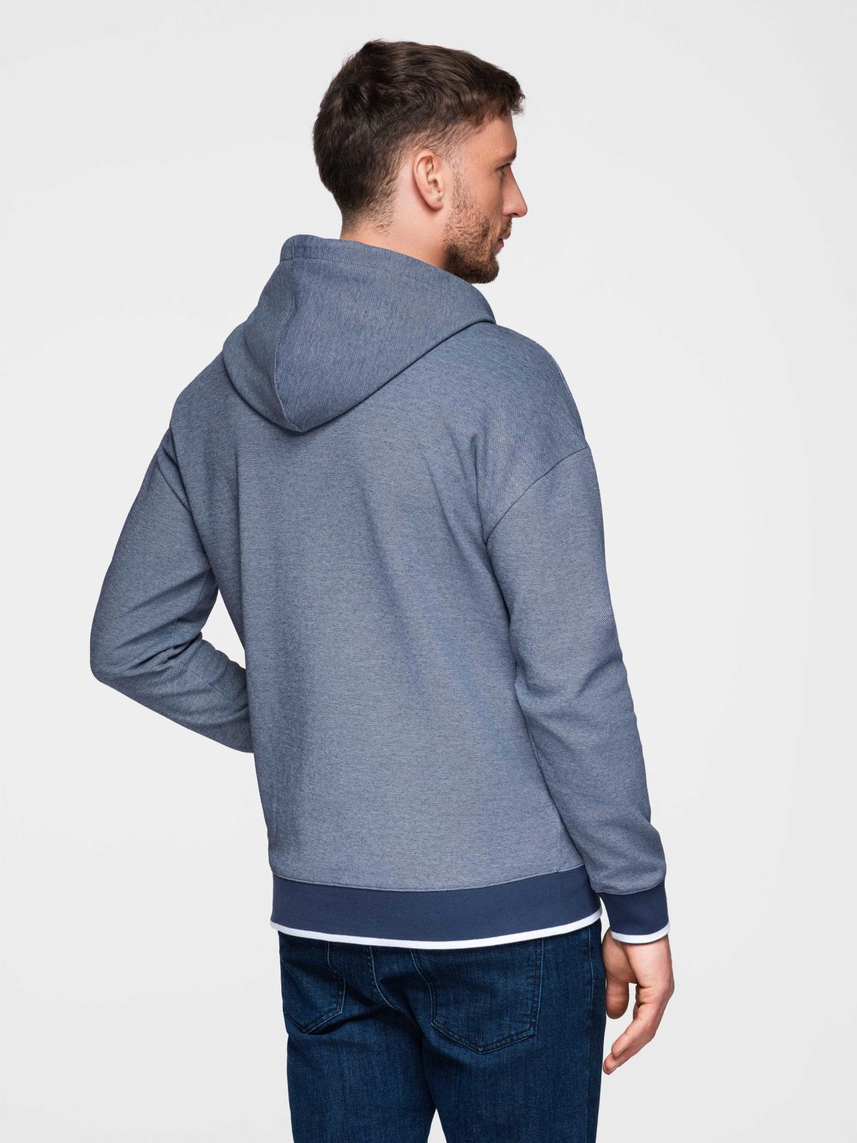 Ombre Clothing meeste lukuga kapuutsiga dressipluus - Image 15