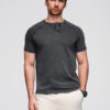 Ombre Clothing meeste nööpidega Henley T-särk - Thumbnail Image 4