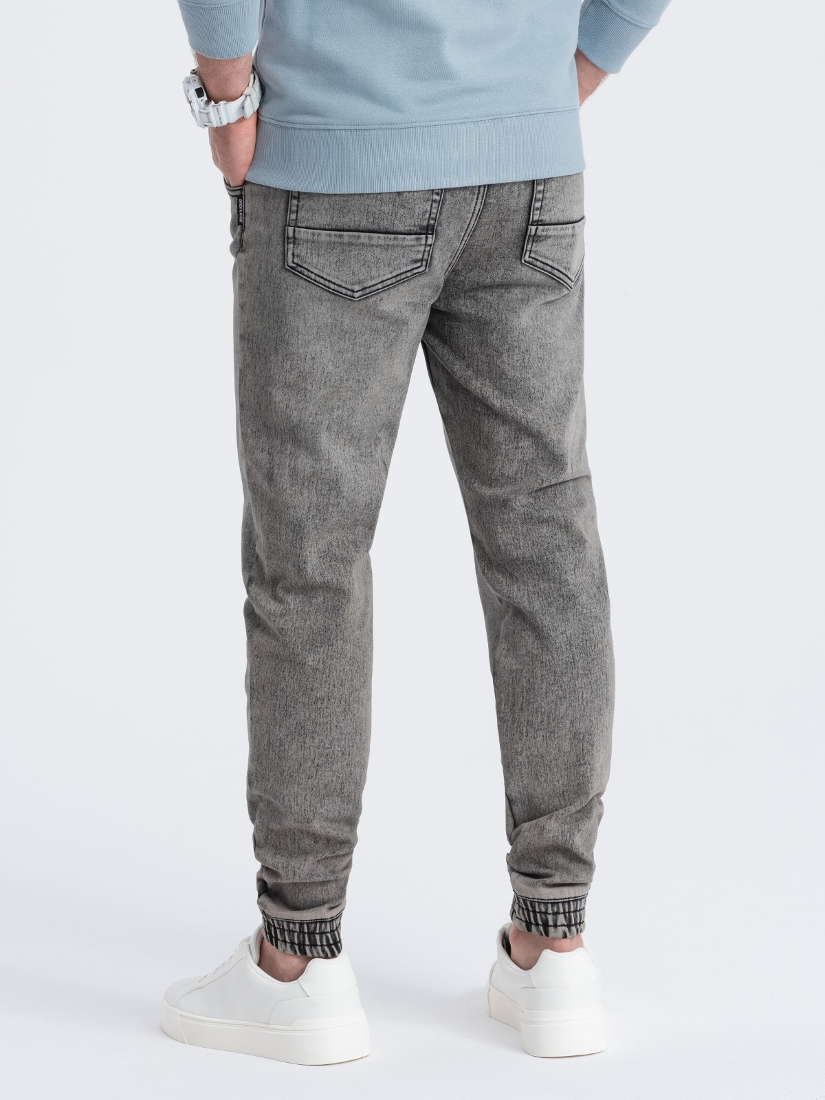 Meeste slim fit jogger-teksapüksid - Image 10