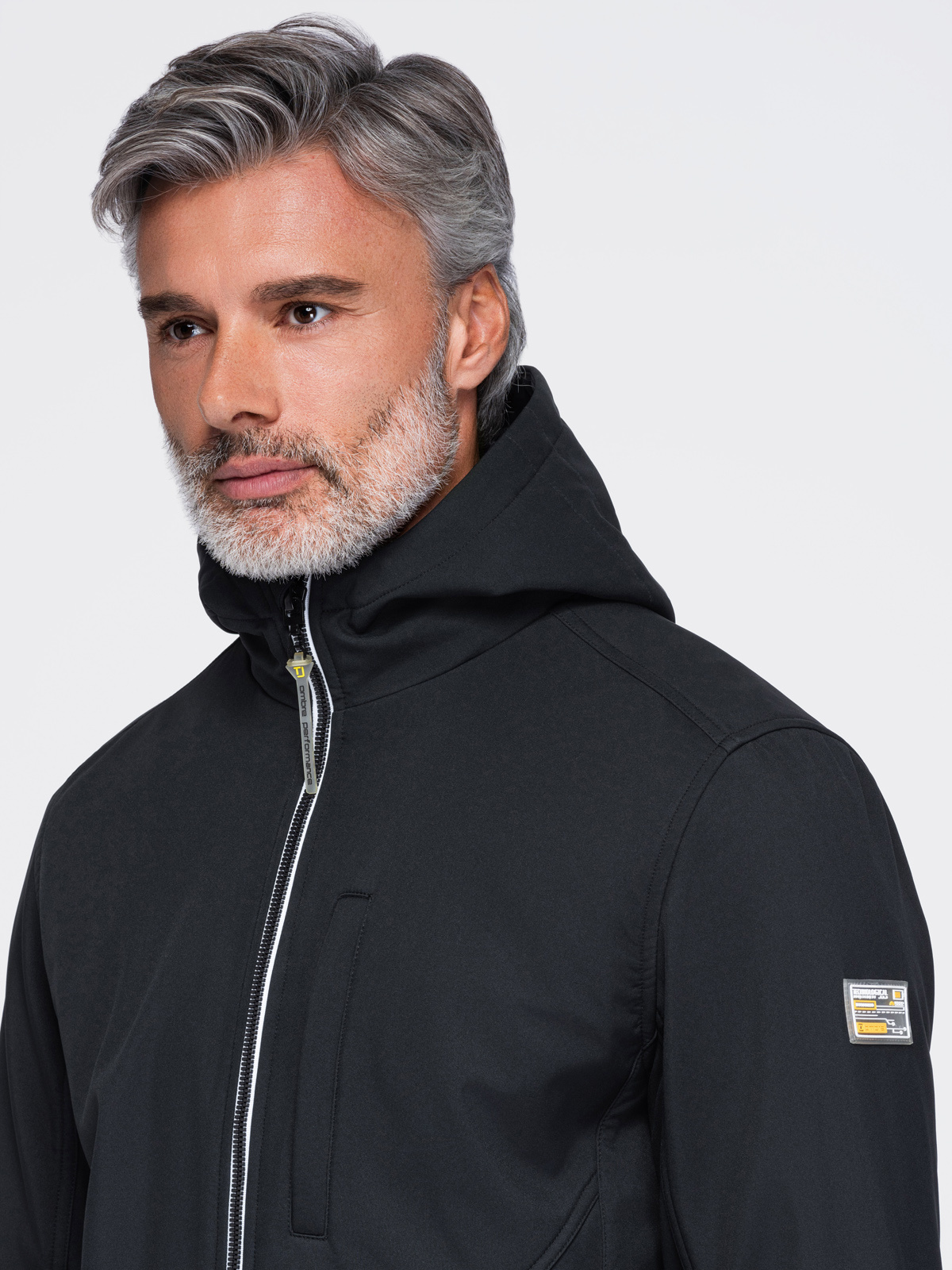 Meeste softshell-jakk Ombre kapuutsiga - Image 6