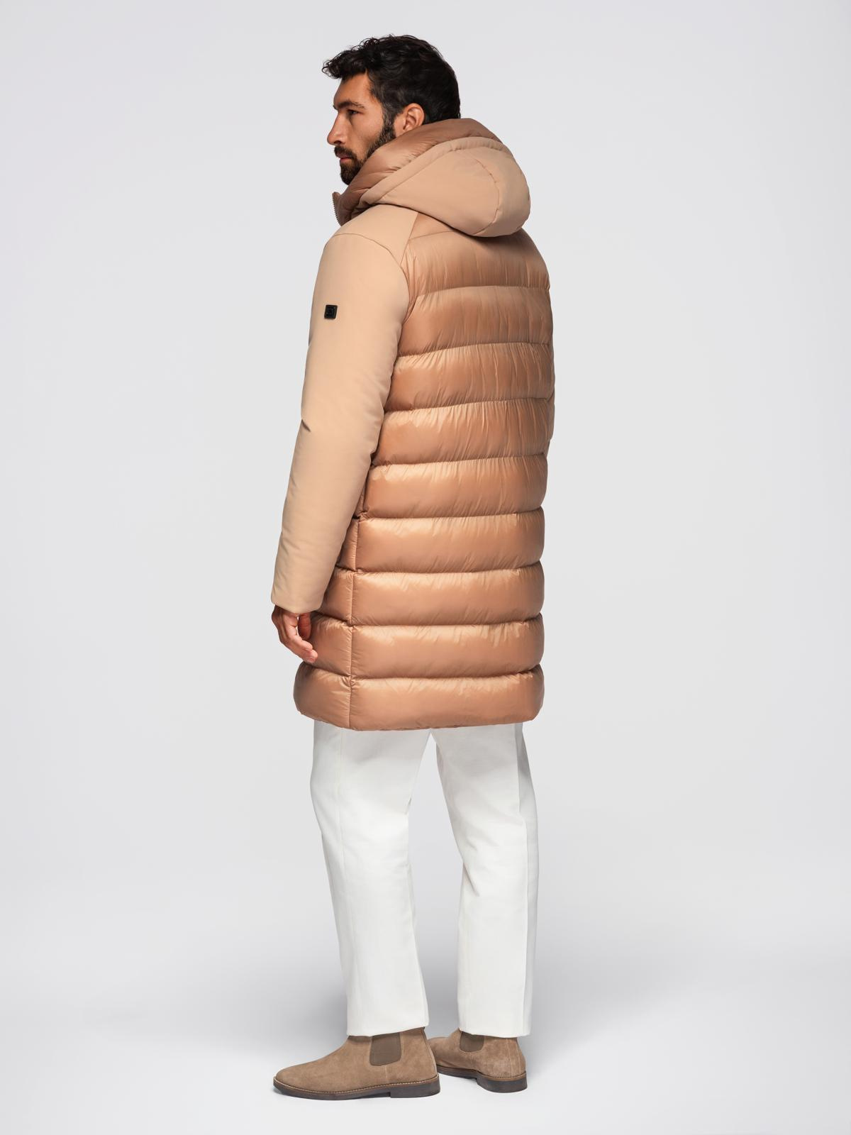 Meeste kapuutsiga tepitud pikem jope Ombre Clothing - Image 18