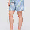 Ombre Clothing kõrge pihaga triibulised lühikesed püksid - Thumbnail Image 5