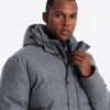 Meeste tepitud kapuutsiga jope Ombre Clothing - Thumbnail Image 33