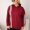 Kesi naiste kapuutsiga viskoospusa triipudega - Thumbnail Image 79