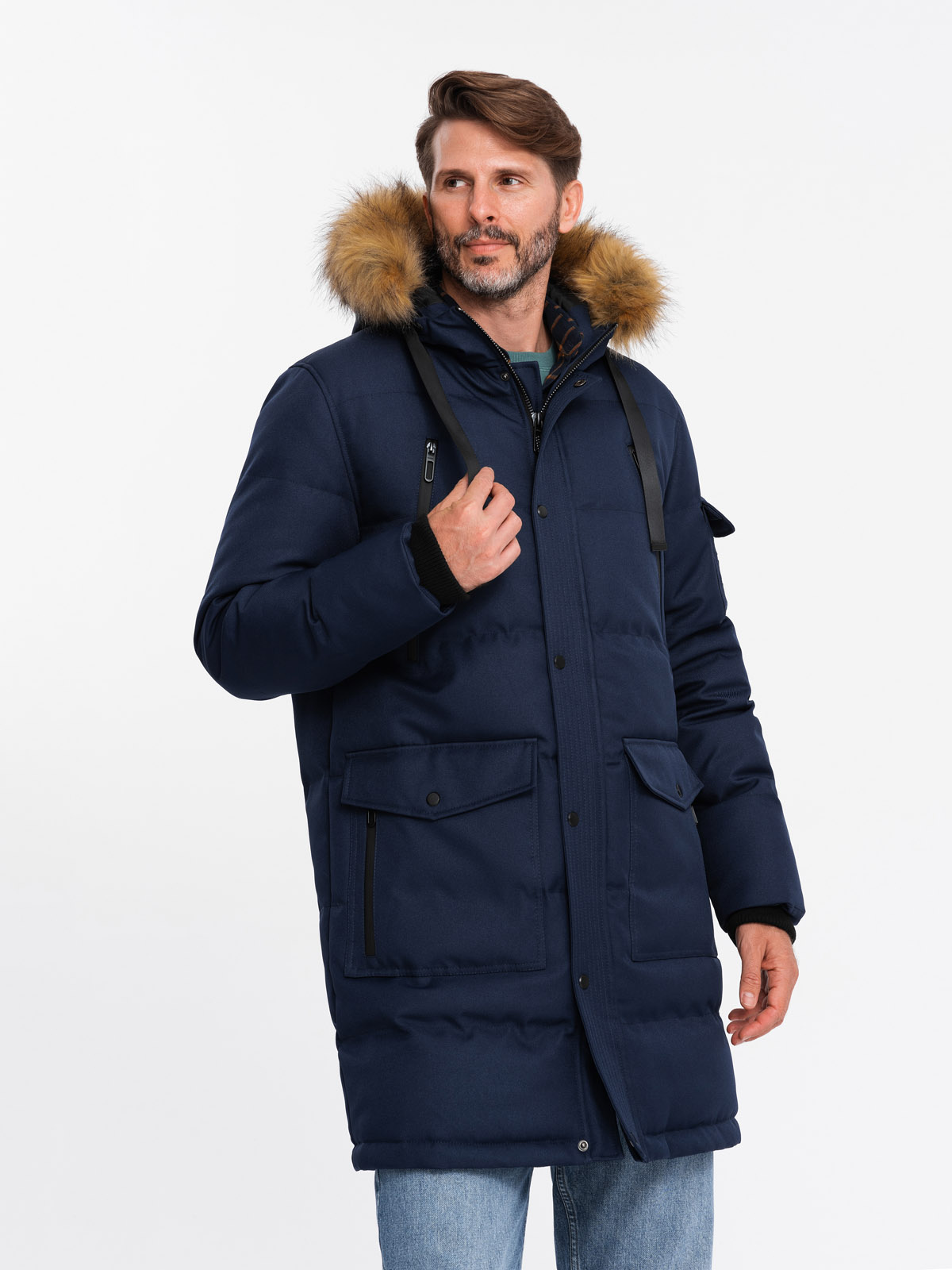 Ombre Clothing meeste talvejope kapuutsiga - Image 1