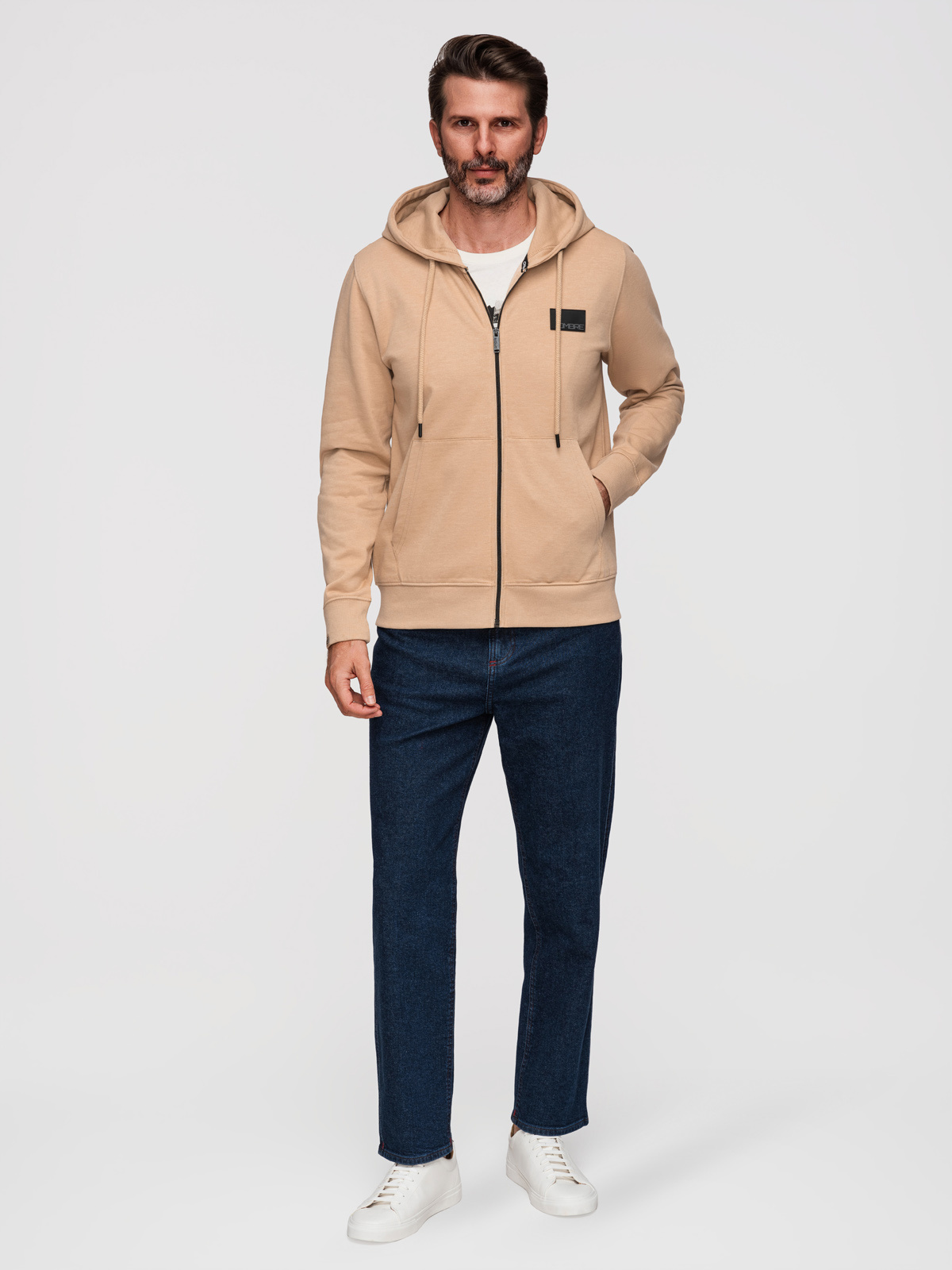 Meeste tõmblukuga kapuutsiga dressipluus Ombre Clothing - Image 13