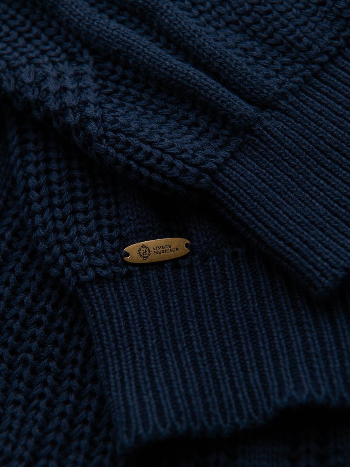 Meeste V-kaelusega kootud kampsun Ombre Clothing - Image 14