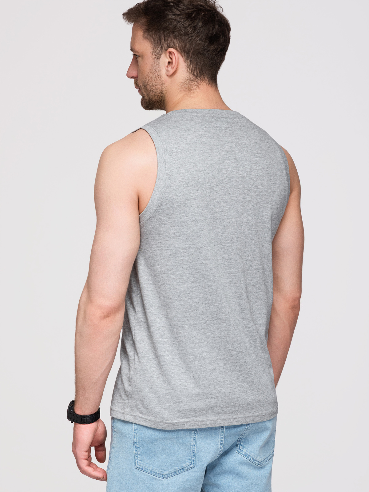 Meeste varrukateta puuvillane maika Ombre Clothing - Image 11