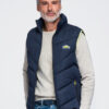 Meeste tepitud vest püstkrae ja tõmblukuga taskutega Ombre Clothing - Thumbnail Image 19