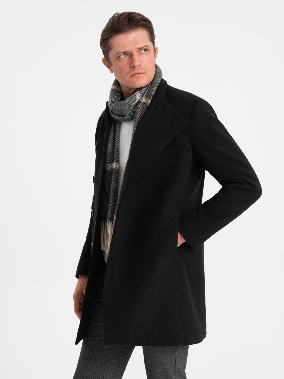 Ombre Clothing meeste poolpikk mantel - Image 4