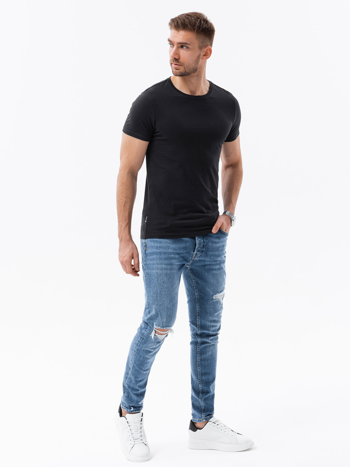tavaline t-särk s1370 - must - Image 1
