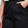 Ombre Clothing kõrge piha ja voltidega naiste lühikesed püksid - Thumbnail Image 4