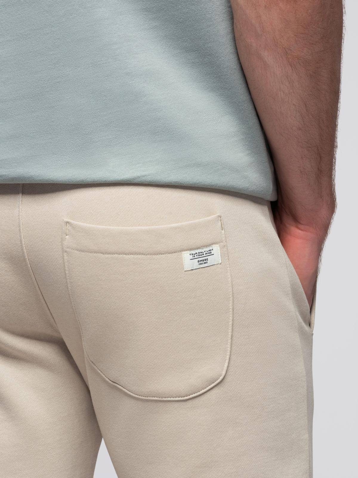 Ombre Clothing meeste puuvillased sirge lõikega dressipüksid - Image 5