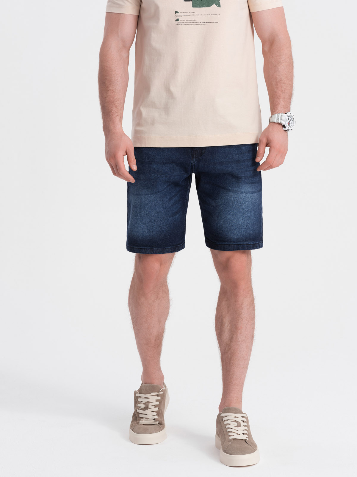 Ombre Clothing meeste lühikesed teksapüksid - Image 11