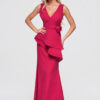 Larica naiste maani ulatuv peplum-detailiga maksikleit - Thumbnail Image 6