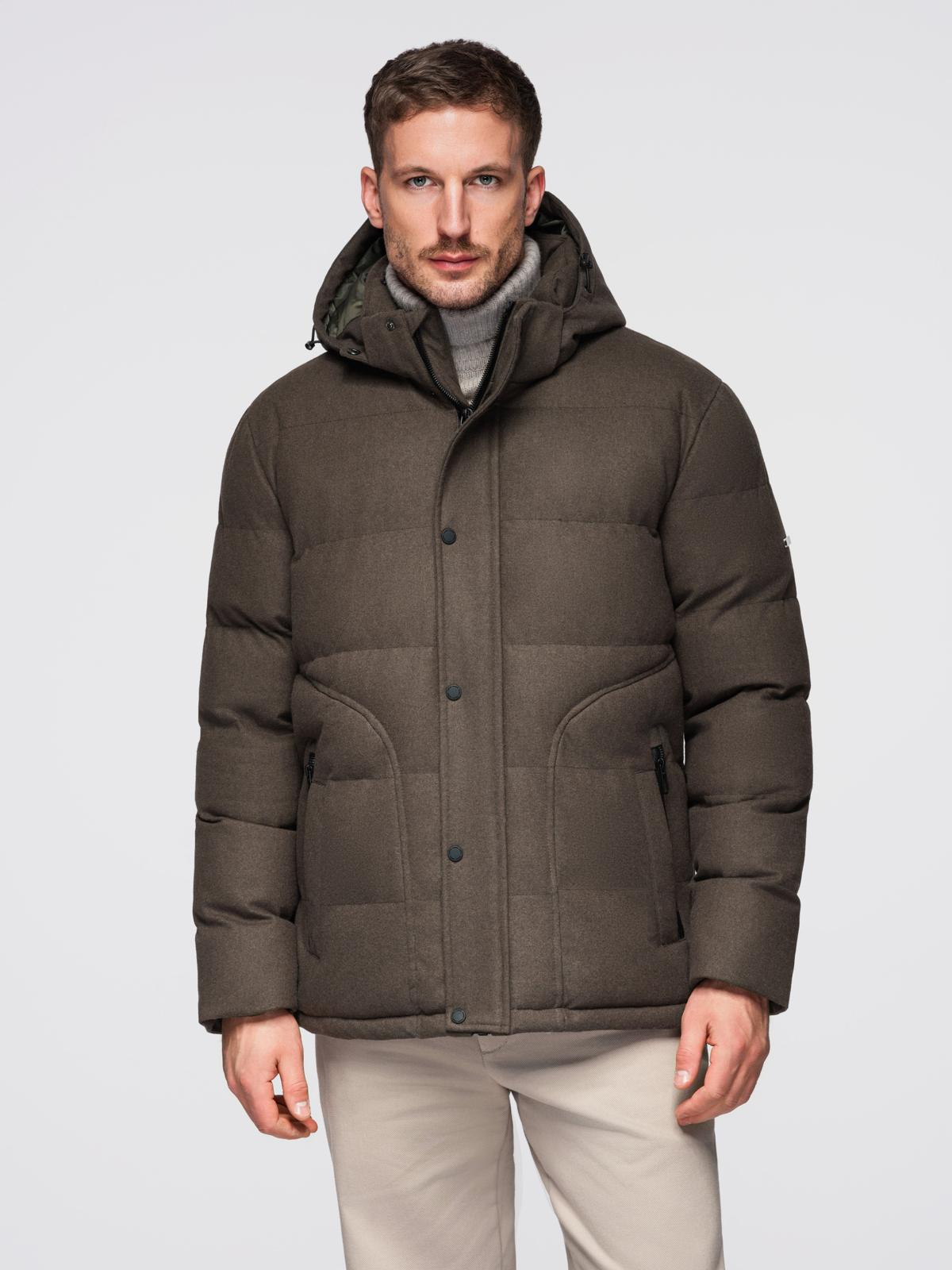 Meeste tepitud kapuutsiga jope Ombre Clothing - Image 19