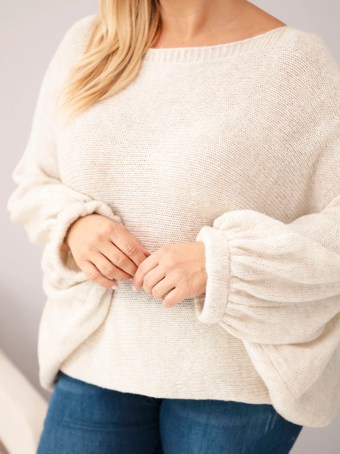 Naiste avara lõikega kampsun villaseguga Kesi Plus Size - Image 6