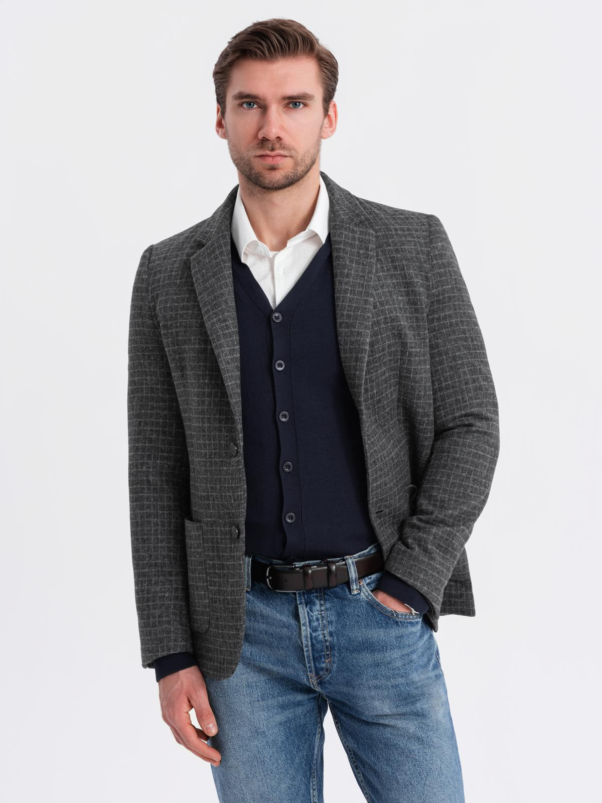 Meeste ruuduline pintsak Ombre Clothing - Image 1