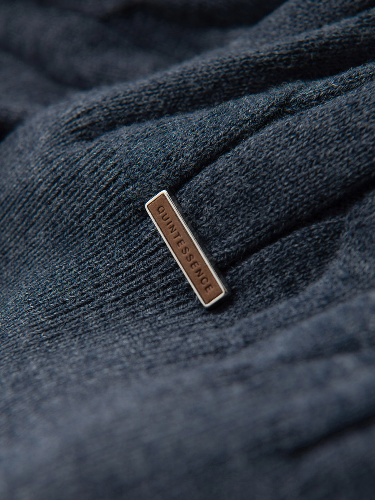 Meeste palmikkoes kootud rullkaelusega kampsun Ombre Clothing - Image 16