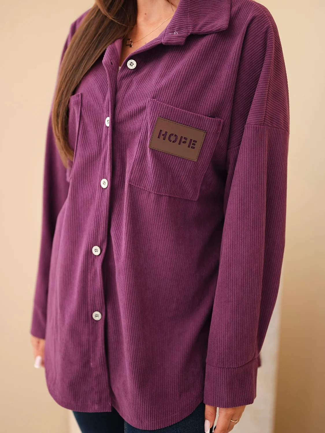 Kesi naiste velvetist oversize-särk - Image 2