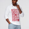Ombre Clothing meeste kapuutsiga dressipluus trükisega - Thumbnail Image 3